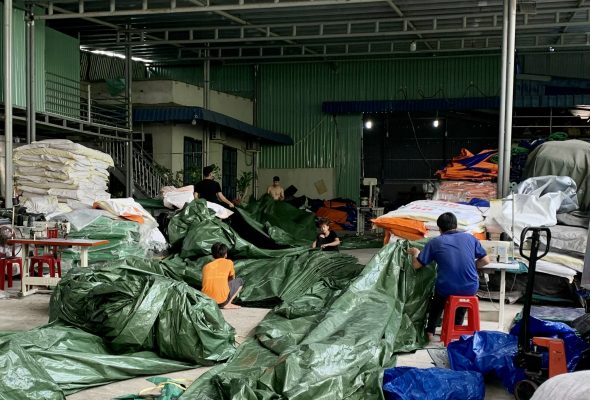 dịch vụ may ép bạt xe tải
